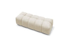MONT WHITE velvet pouffe - BOBOCHIC - The Bradery