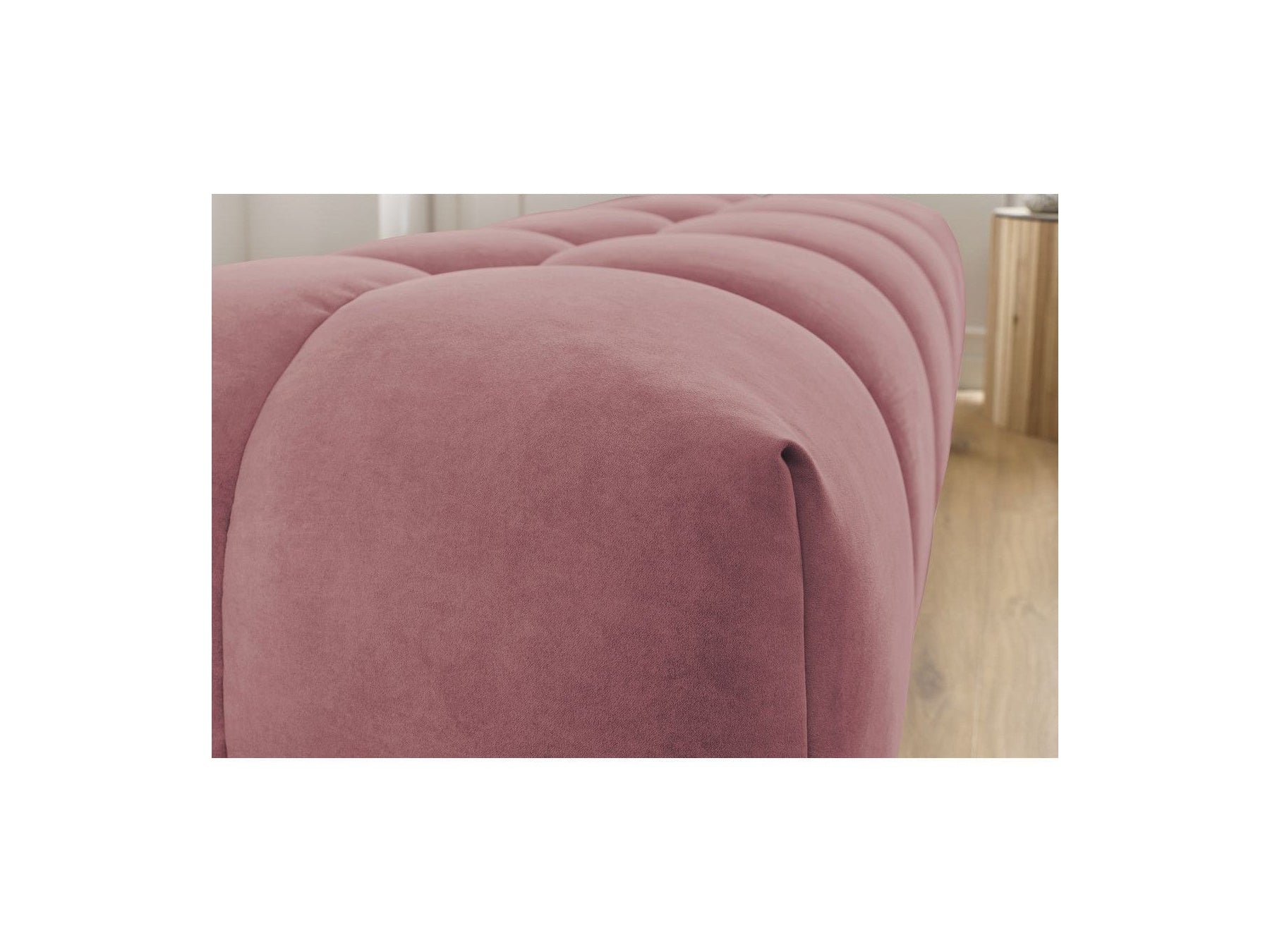 MONT WHITE velvet pouffe - BOBOCHIC - The Bradery