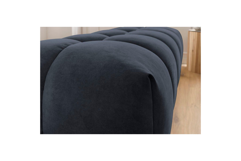 MONT WHITE velvet pouffe - BOBOCHIC - The Bradery