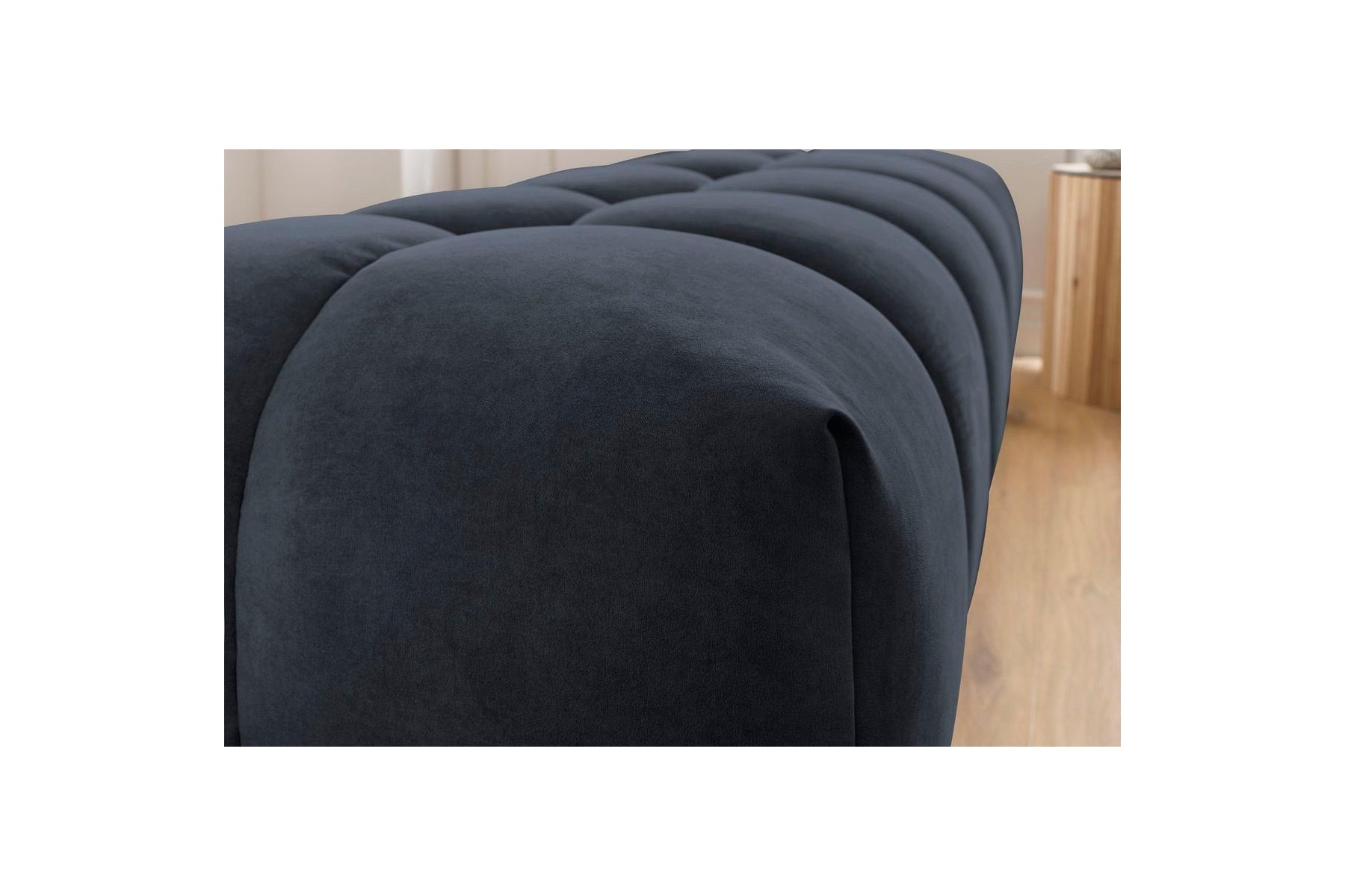 MONT WHITE velvet pouffe - BOBOCHIC - The Bradery