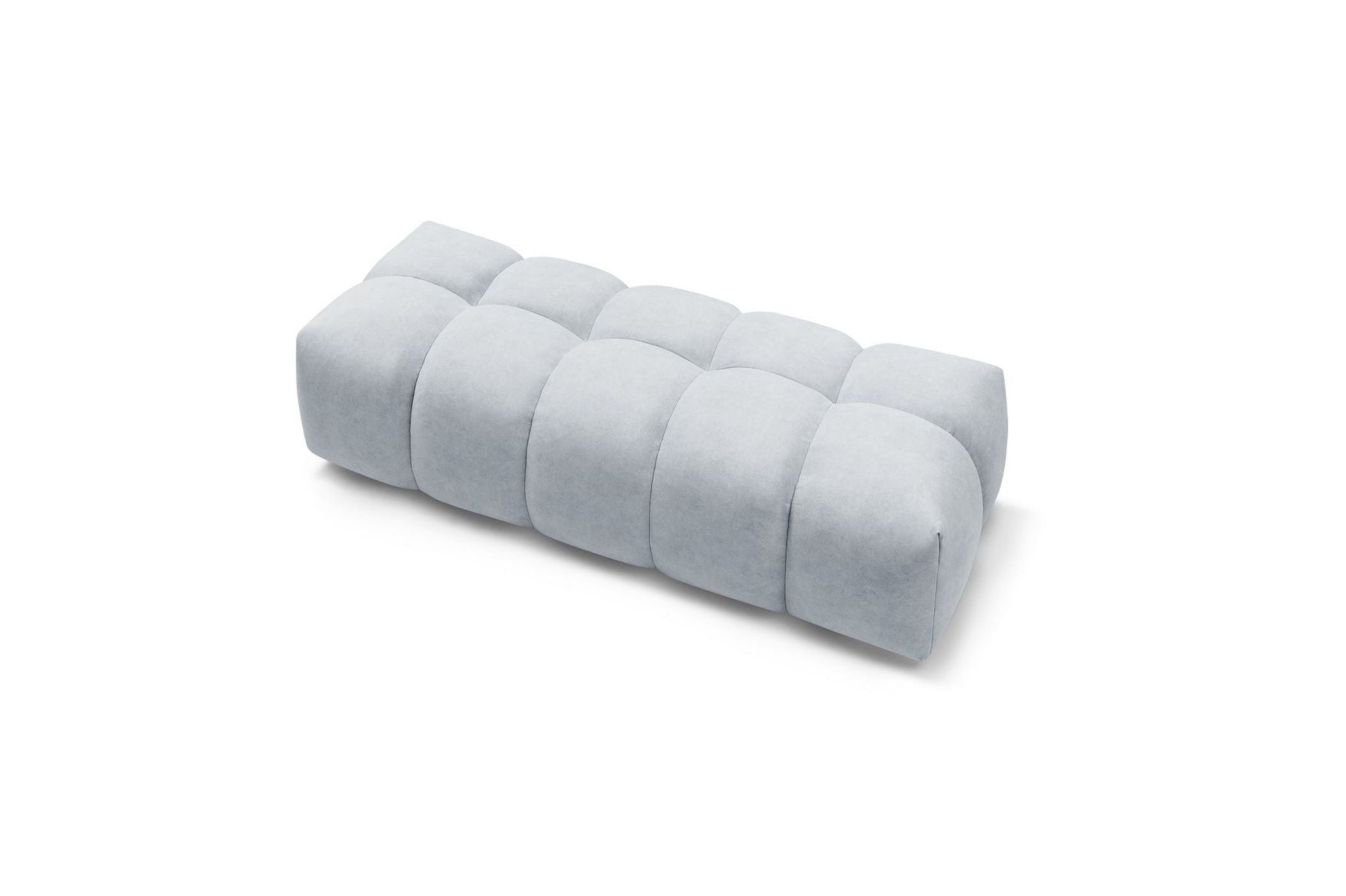 MONT WHITE velvet pouffe - BOBOCHIC - The Bradery