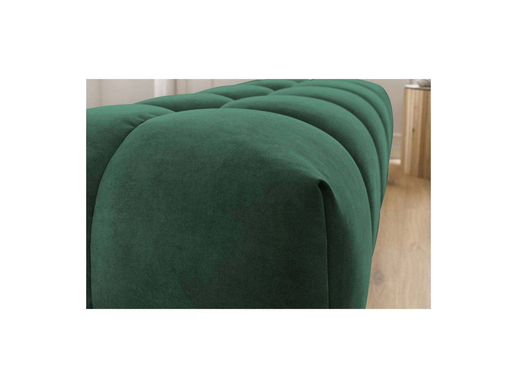 MONT WHITE velvet pouffe - BOBOCHIC - The Bradery
