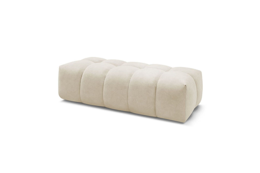 MONT WHITE velvet pouffe - BOBOCHIC - The Bradery