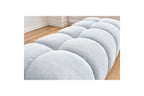 MONT WHITE velvet pouffe - BOBOCHIC - The Bradery
