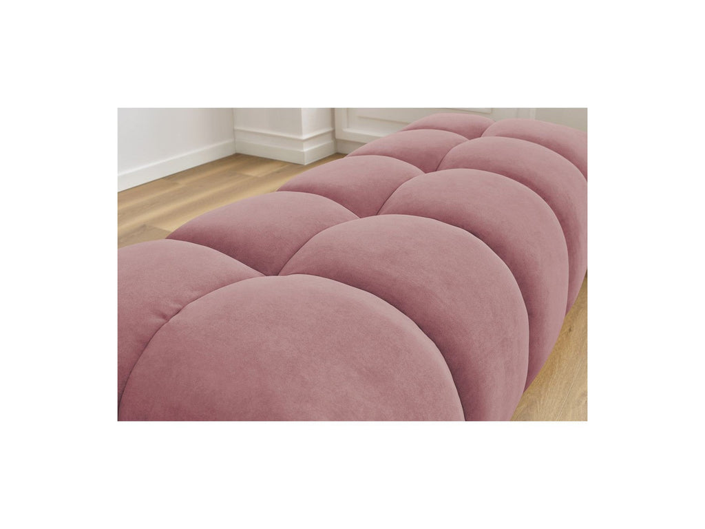 MONT WHITE velvet pouffe - BOBOCHIC - The Bradery