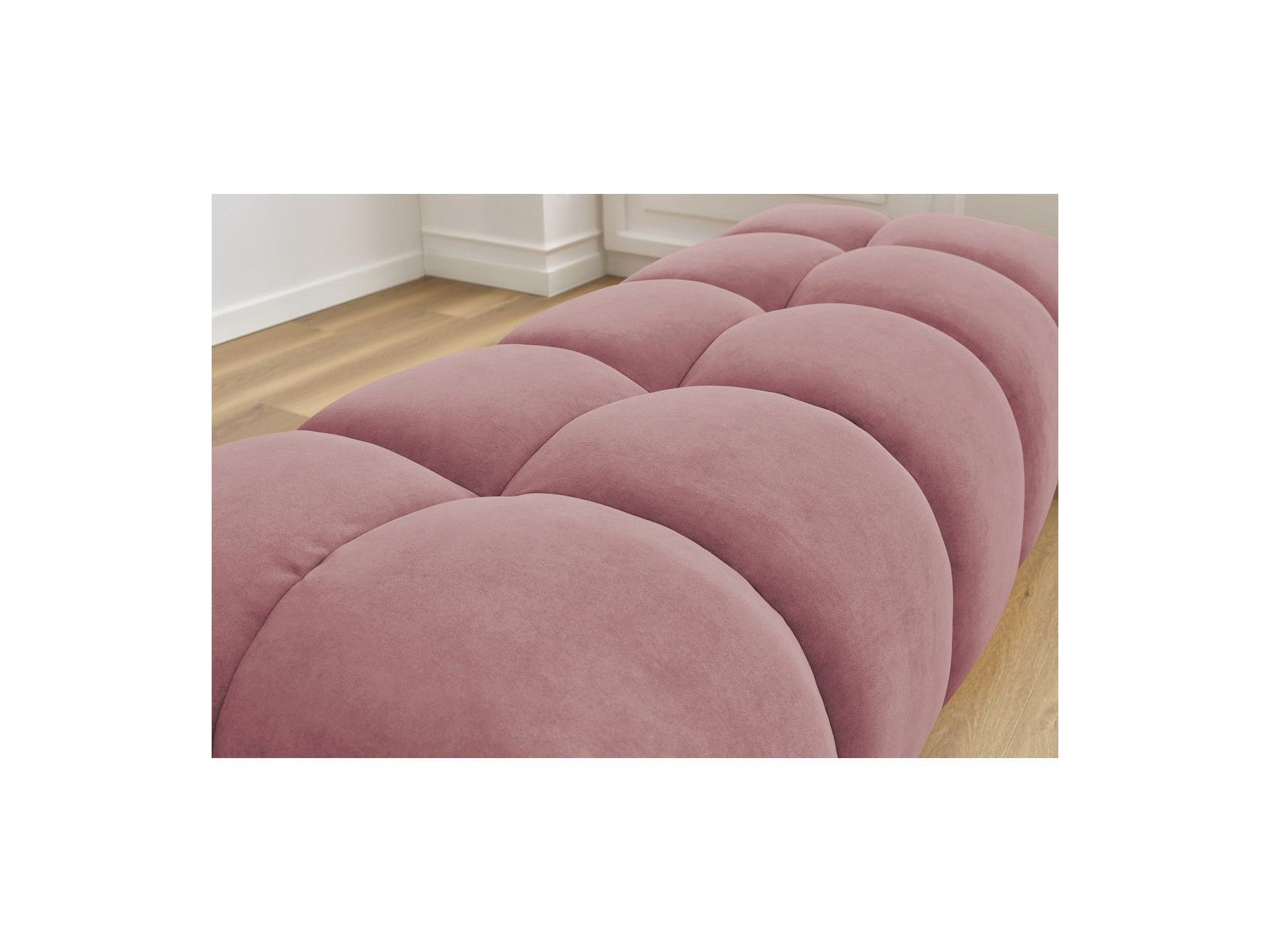 MONT WHITE velvet pouffe - BOBOCHIC - The Bradery