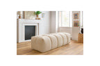 MONT WHITE velvet pouffe - BOBOCHIC - The Bradery
