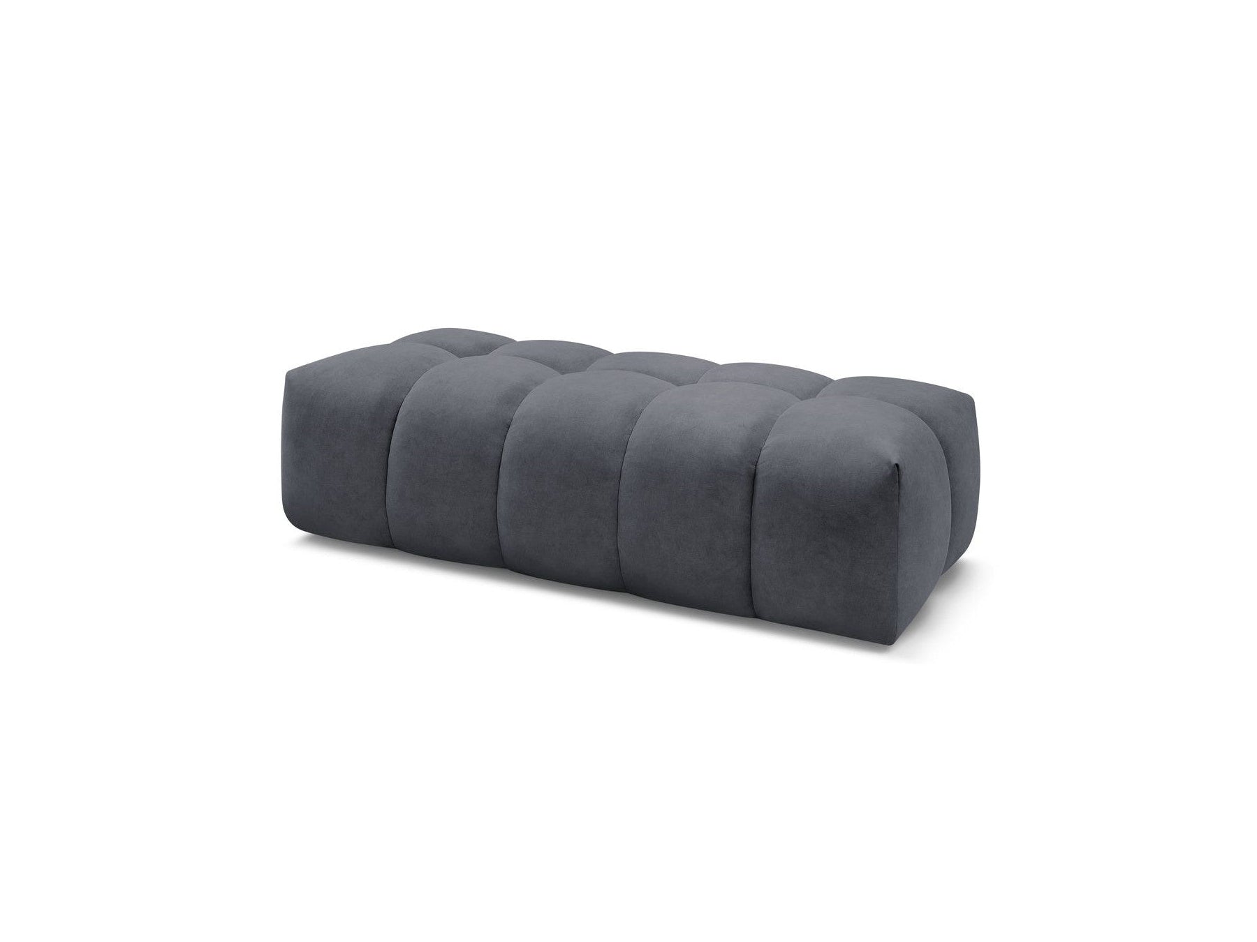 MONT WHITE velvet pouffe - BOBOCHIC - The Bradery