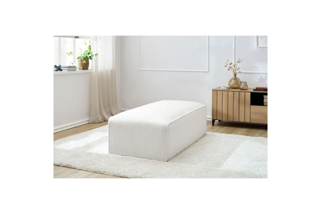 Modular sofa pouffe MEGEVE bouclé fabric - BOBOCHIC - The Bradery
