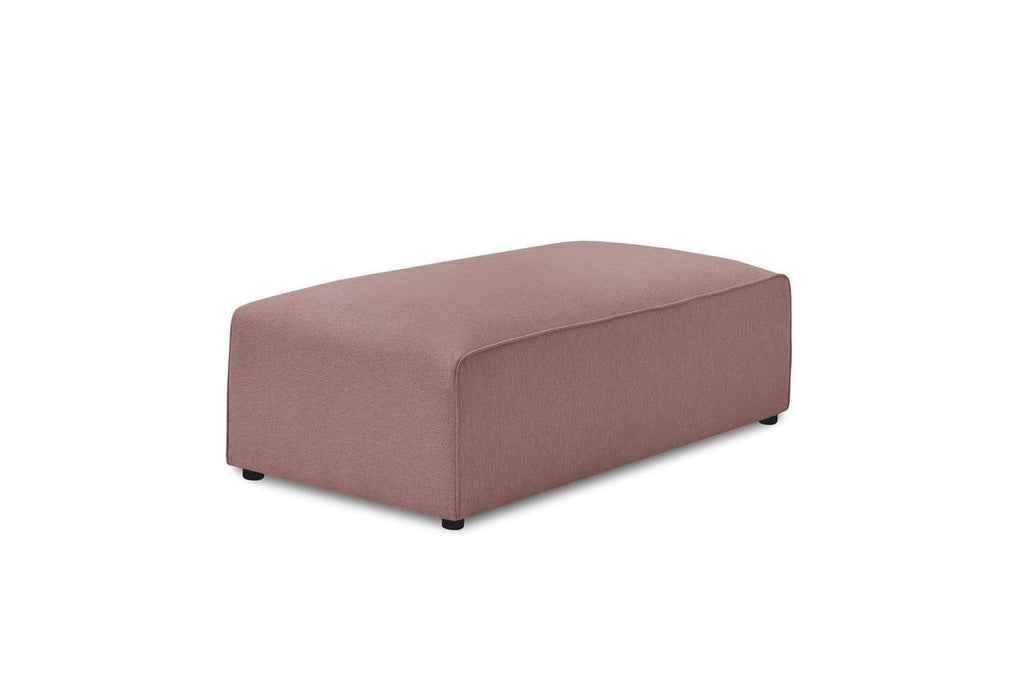 Puf para sofá modular MEGEVE de tejido liso - BOBOCHIC - The Bradery