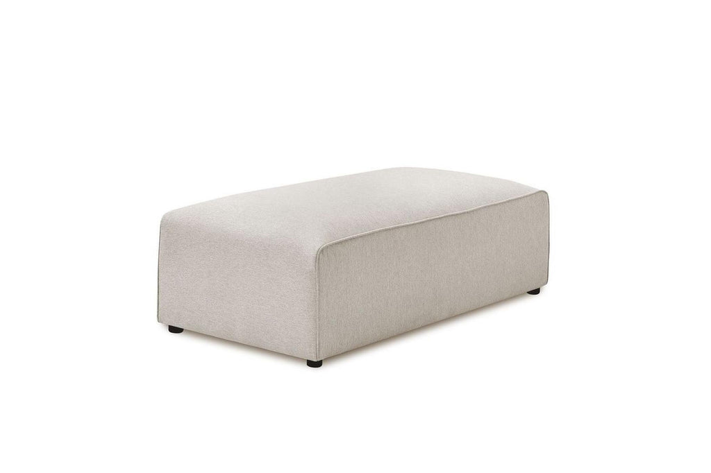 Puf para sofá modular MEGEVE de tejido liso - BOBOCHIC - The Bradery