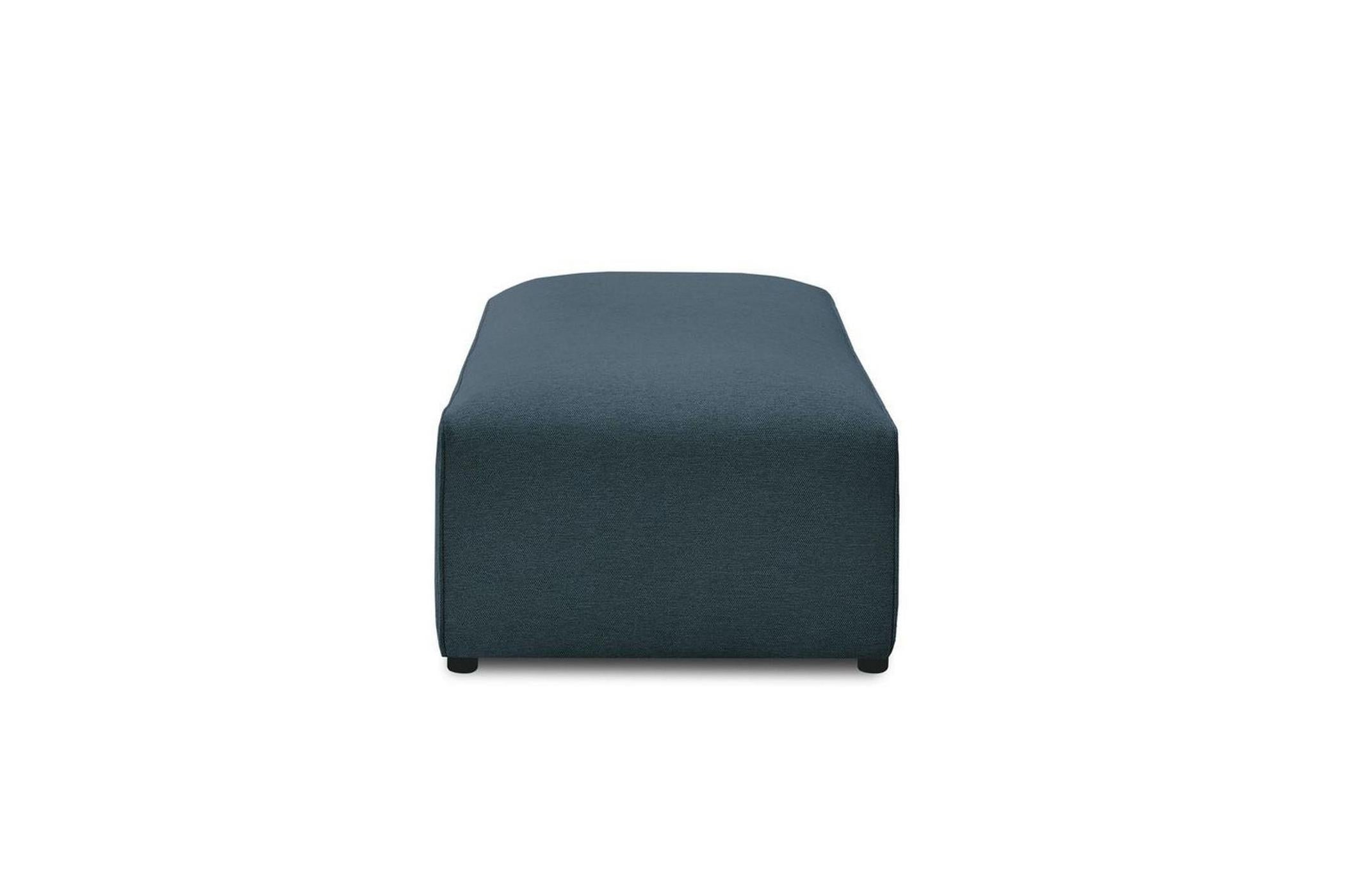 Puf para sofá modular MEGEVE de tejido liso - BOBOCHIC - The Bradery