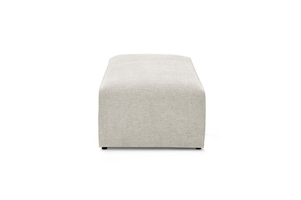 Puf para sofá modular MEGEVE de tela texturizada - BOBOCHIC - The Bradery