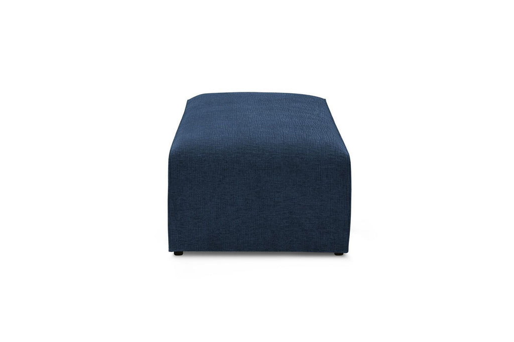 Puf para sofá modular MEGEVE de tela texturizada - BOBOCHIC - The Bradery