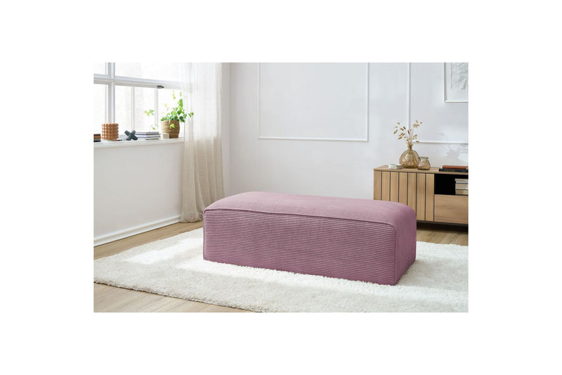 Pouf pour canapé modulable MEGEVE tissu velours côtelé - BOBOCHIC - The Bradery