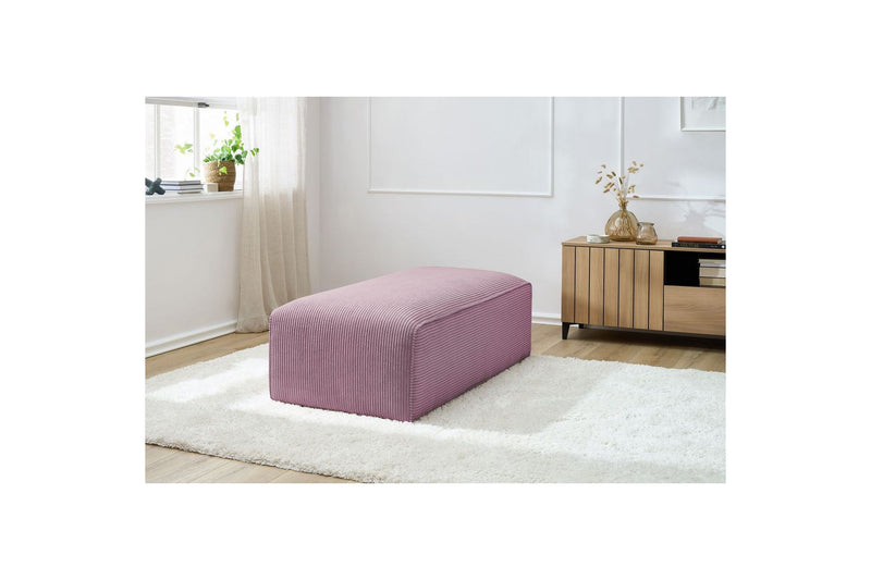 Pouf pour canapé modulable MEGEVE tissu velours côtelé - BOBOCHIC - The Bradery