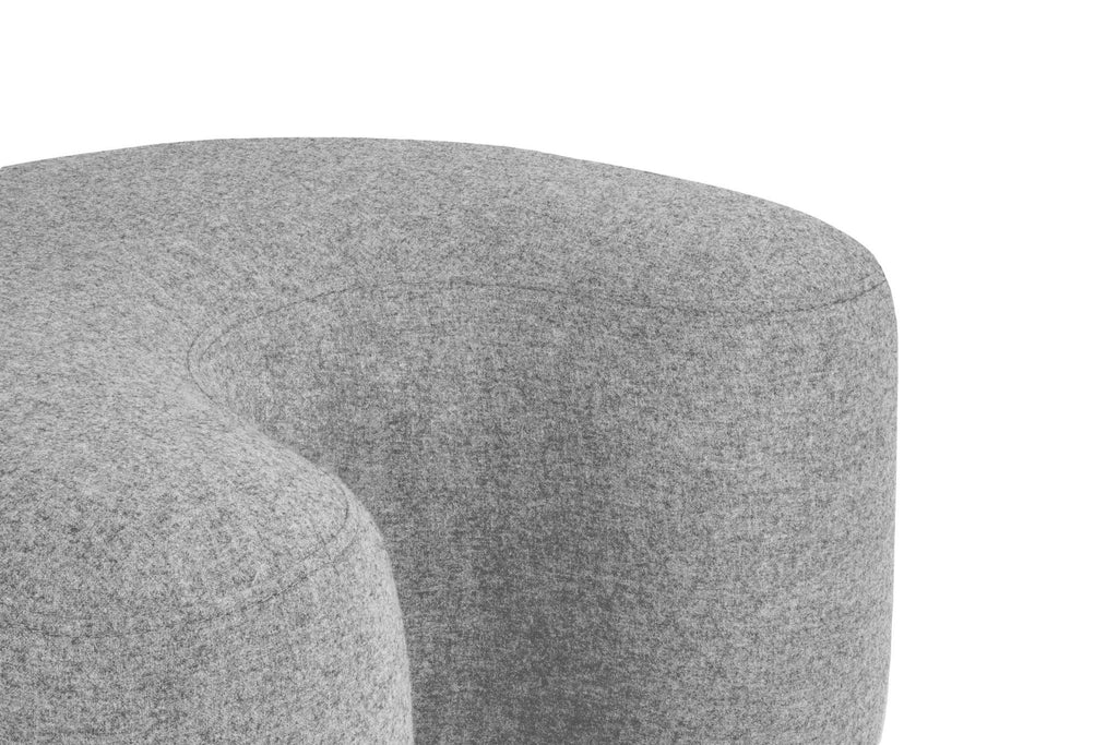Pouf Ü - Laine - Gris Universel - Noo.ma Design - The Bradery