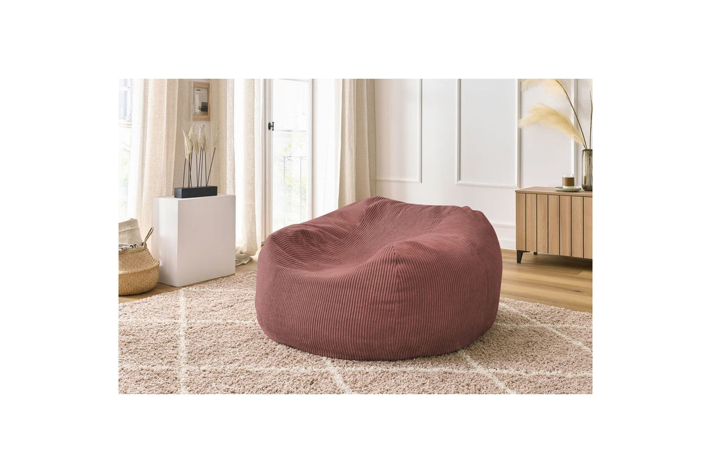 Ultra-soft VOLTAIRE corduroy pouffe - BOBOCHIC - The Bradery