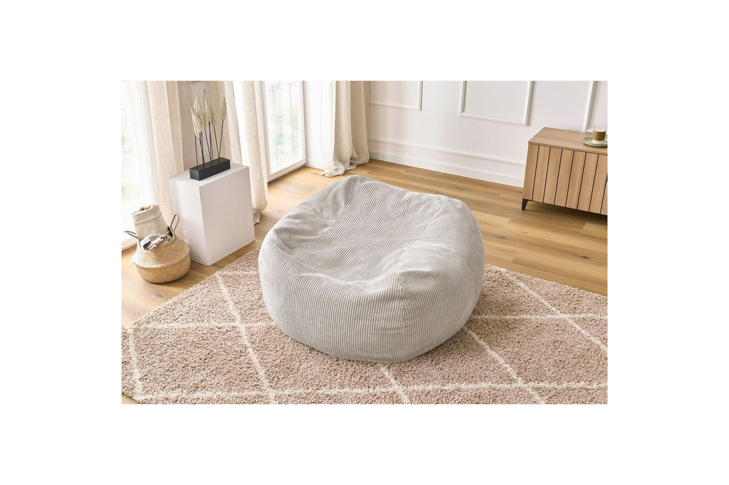 Ultra-soft VOLTAIRE corduroy pouffe - BOBOCHIC - The Bradery