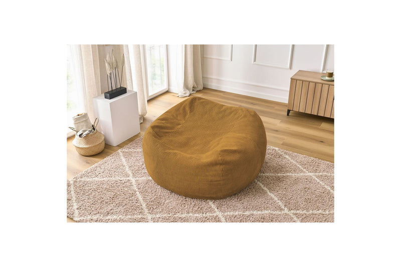 Pouf ultra moelleux VOLTAIRE velours côtelé - BOBOCHIC - The Bradery