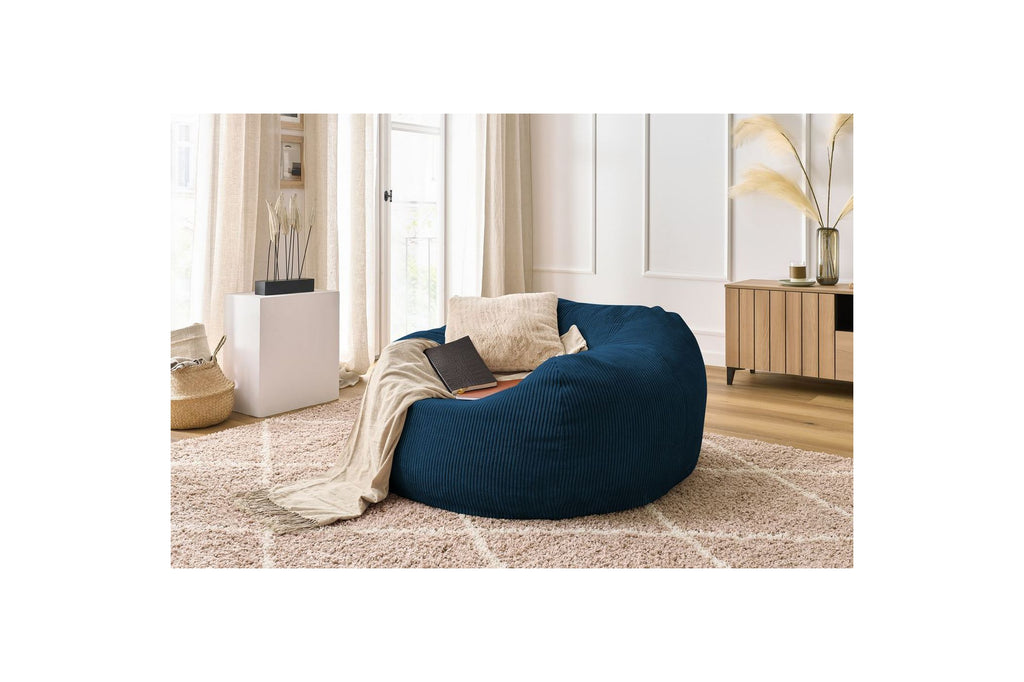 Ultra-soft VOLTAIRE corduroy pouffe - BOBOCHIC - The Bradery