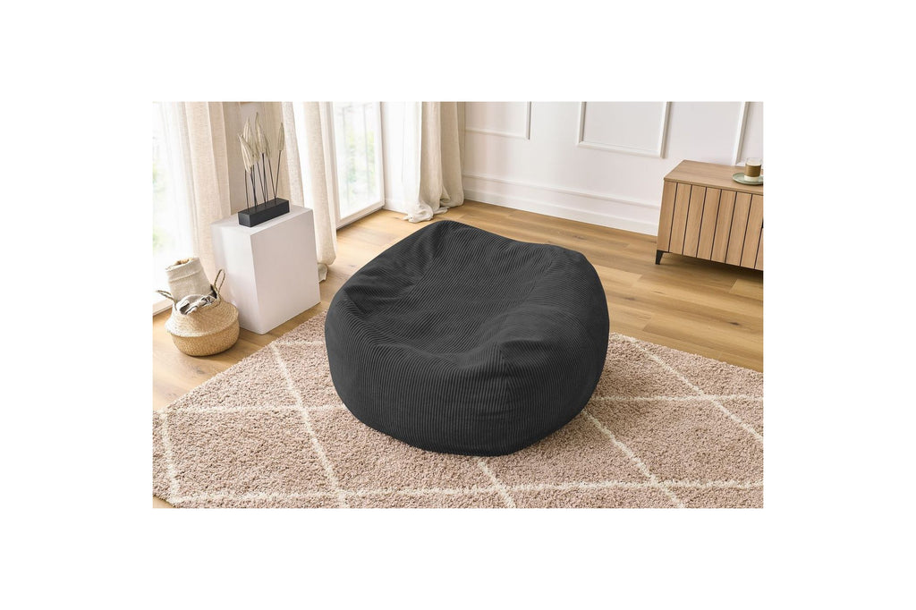 Ultra-soft VOLTAIRE corduroy pouffe - BOBOCHIC - The Bradery