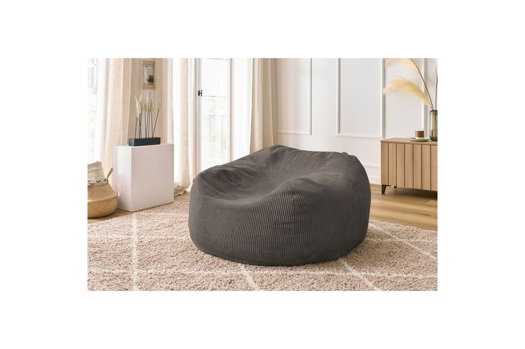 Ultra-soft VOLTAIRE corduroy pouffe - BOBOCHIC - The Bradery