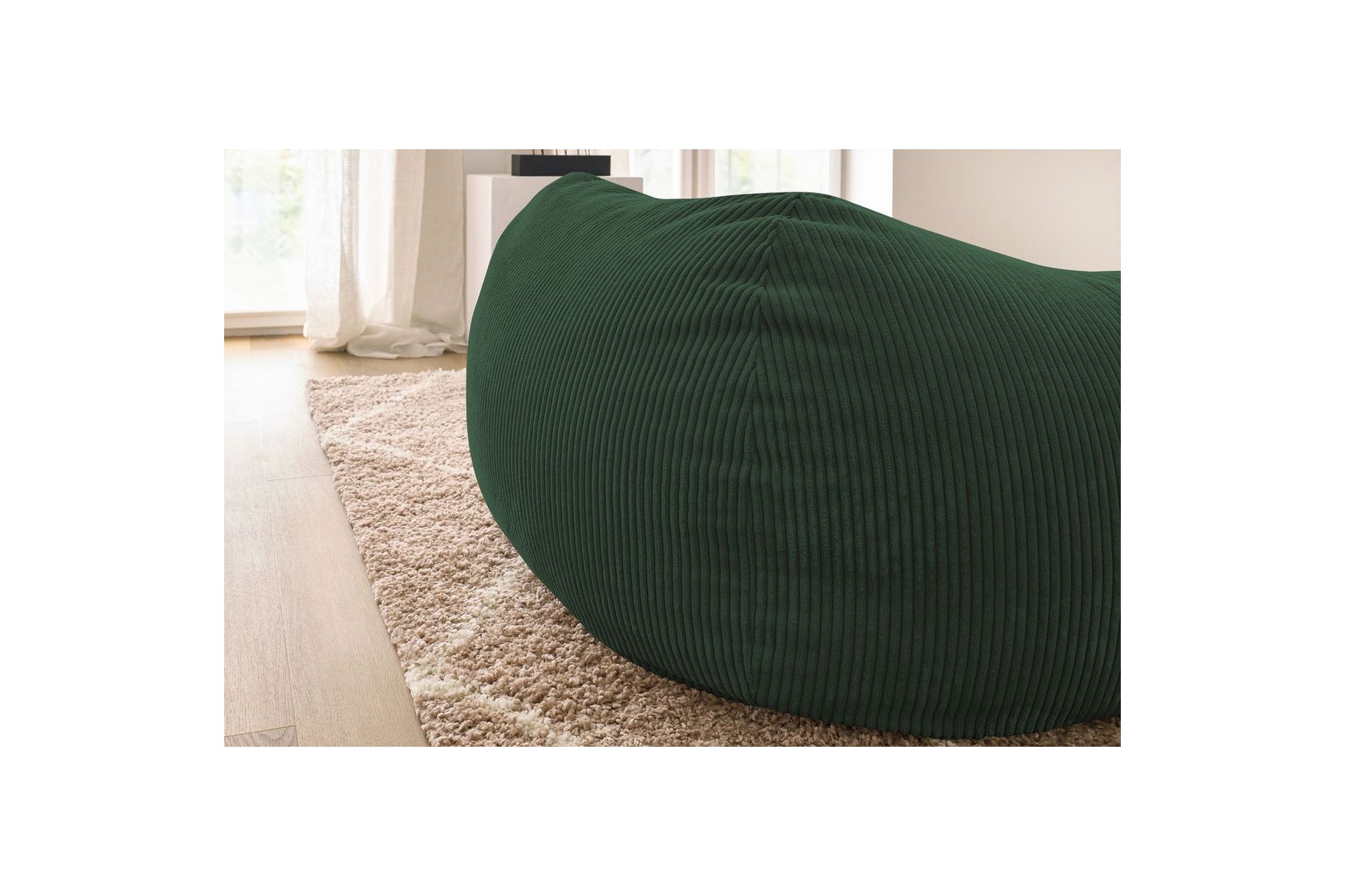 Ultra-soft VOLTAIRE corduroy pouffe - BOBOCHIC - The Bradery