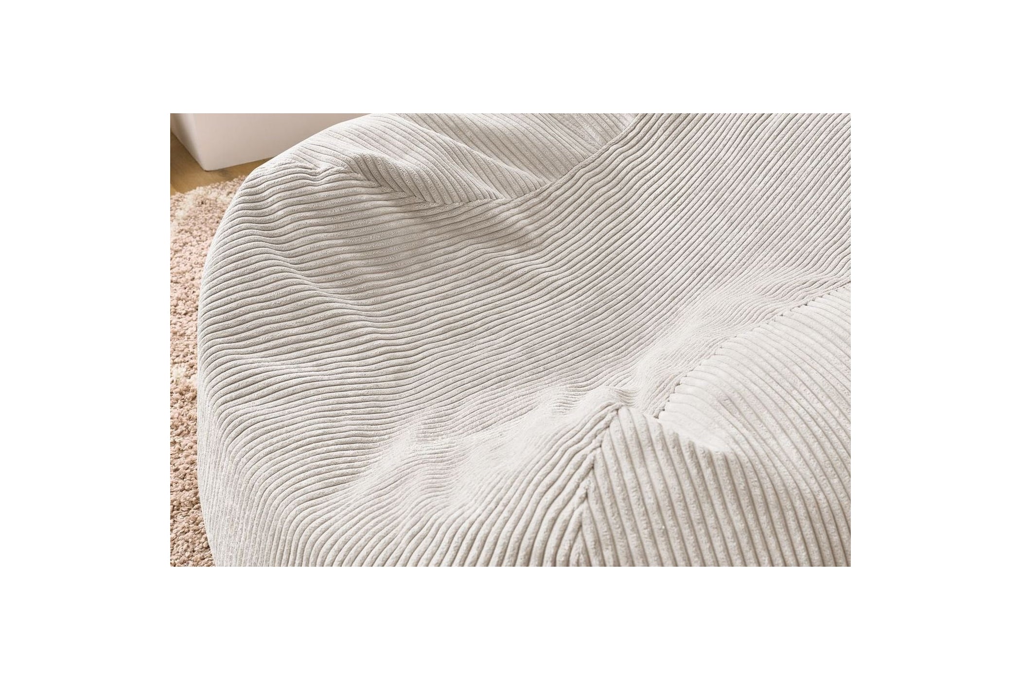 Ultra-soft VOLTAIRE corduroy pouffe - BOBOCHIC - The Bradery