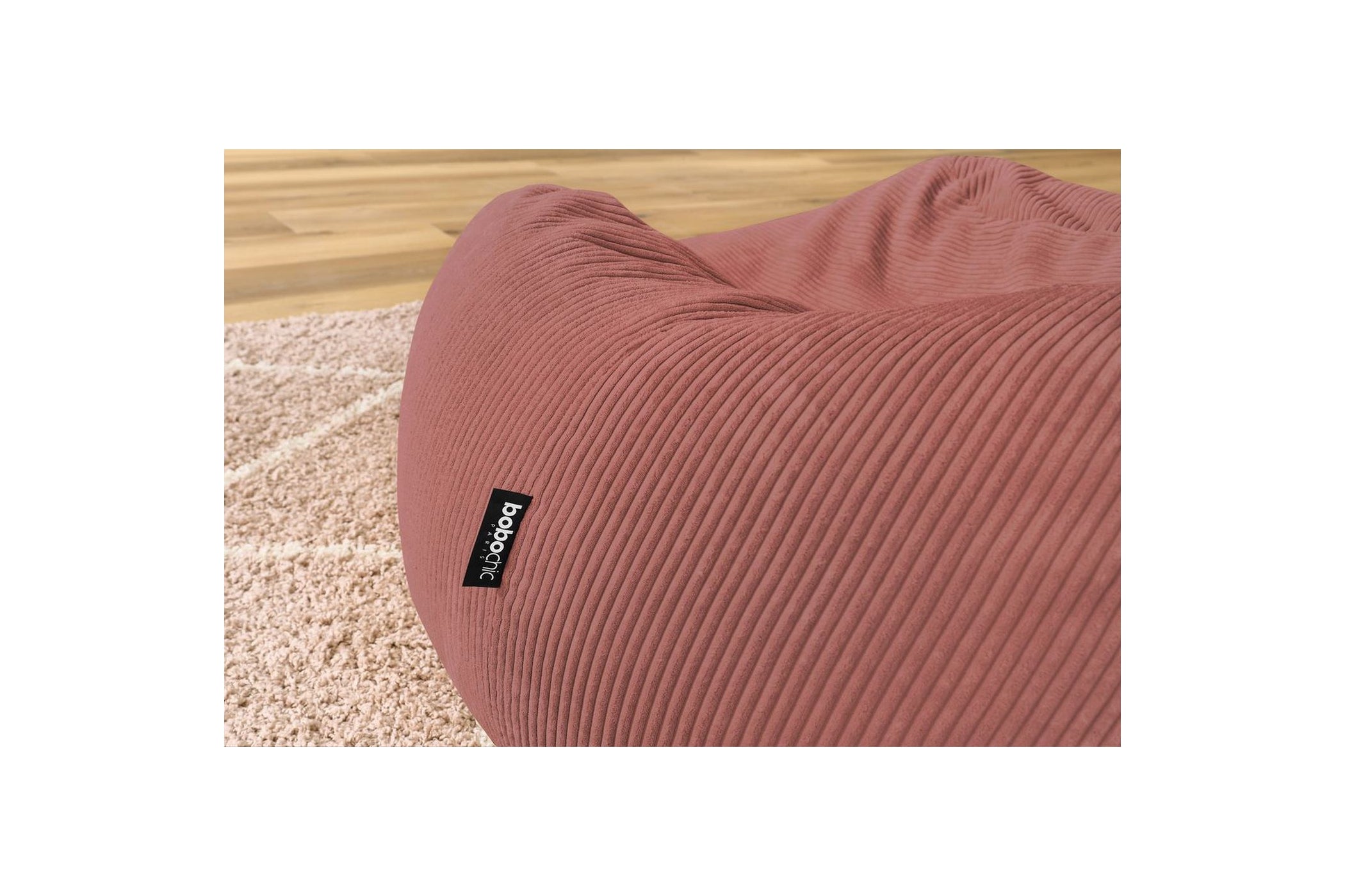 Ultra-soft VOLTAIRE corduroy pouffe - BOBOCHIC - The Bradery