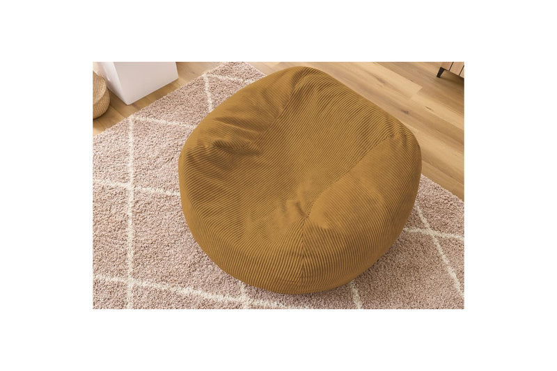 Pouf ultra moelleux VOLTAIRE velours côtelé - BOBOCHIC - The Bradery