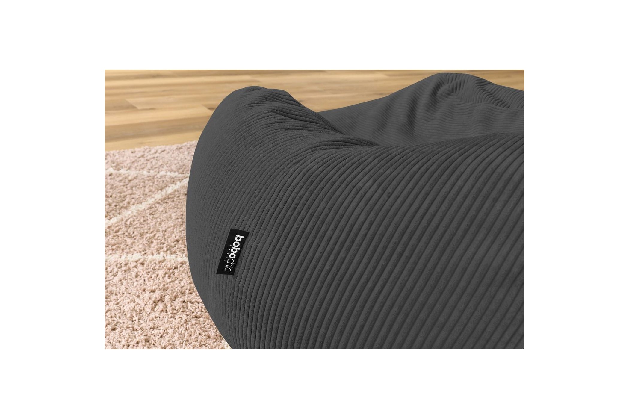 Ultra-soft VOLTAIRE corduroy pouffe - BOBOCHIC - The Bradery