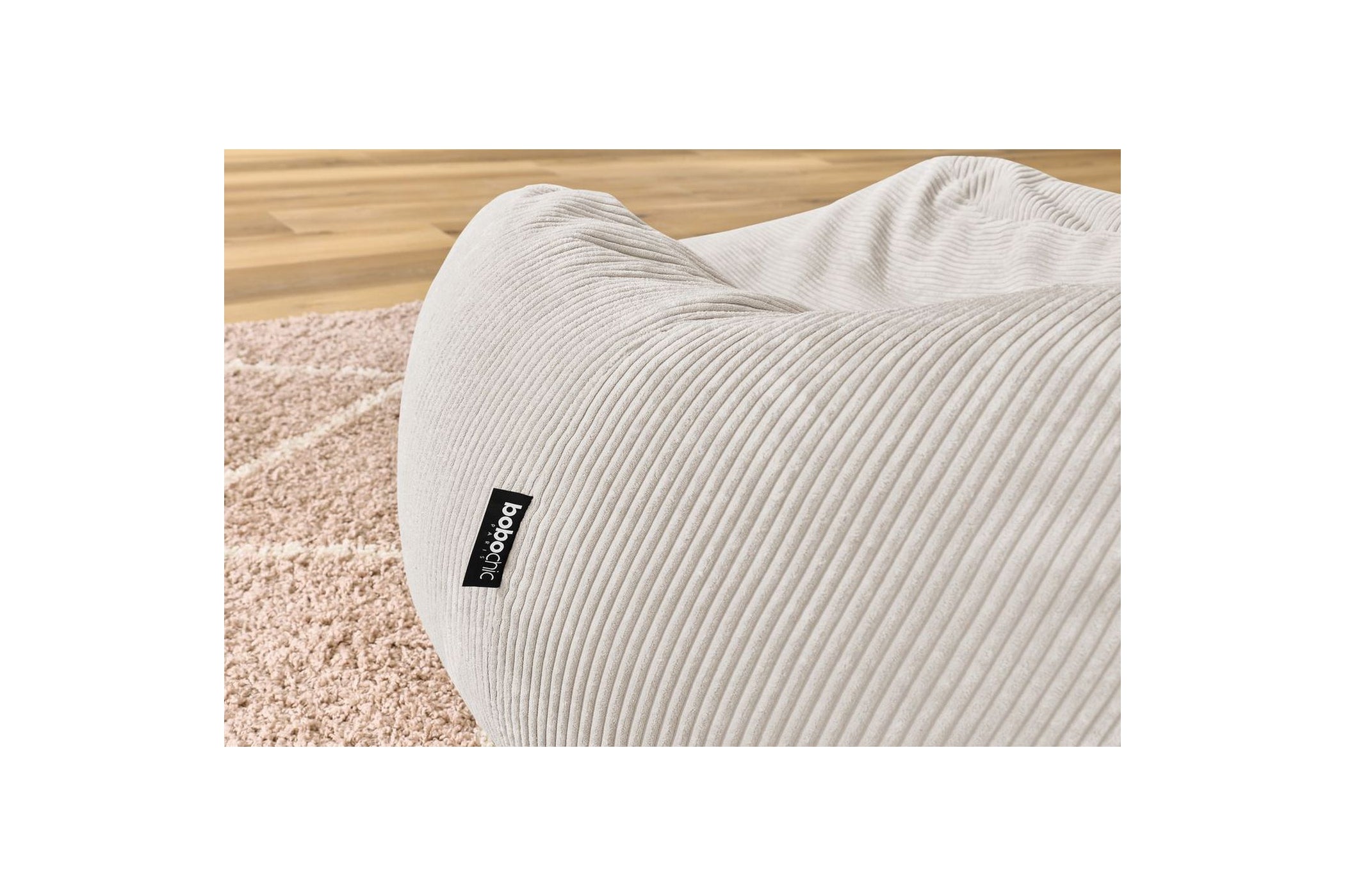 Ultra-soft VOLTAIRE corduroy pouffe - BOBOCHIC - The Bradery