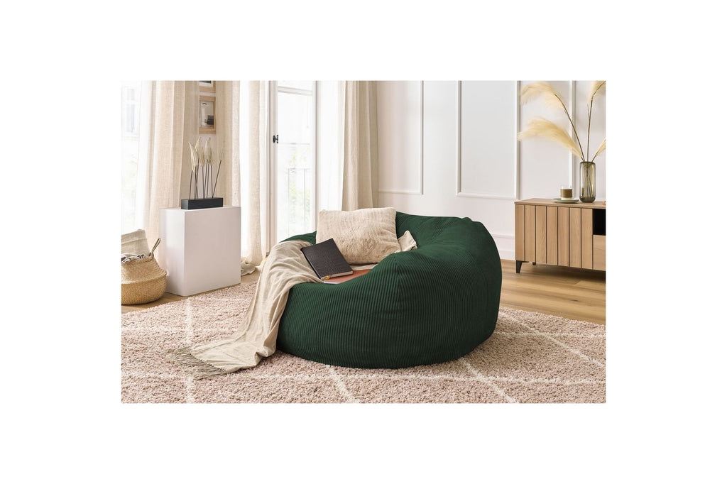 Ultra-soft VOLTAIRE corduroy pouffe - BOBOCHIC - The Bradery
