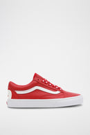 Old Skool Leather Sneakers - Red - Mixed