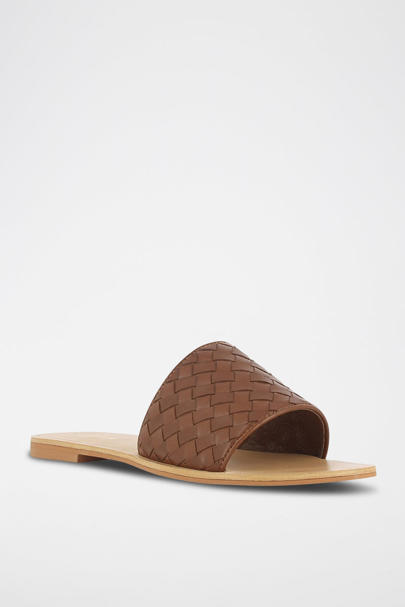 Jonak - Mules Willy Cuir - Cognac