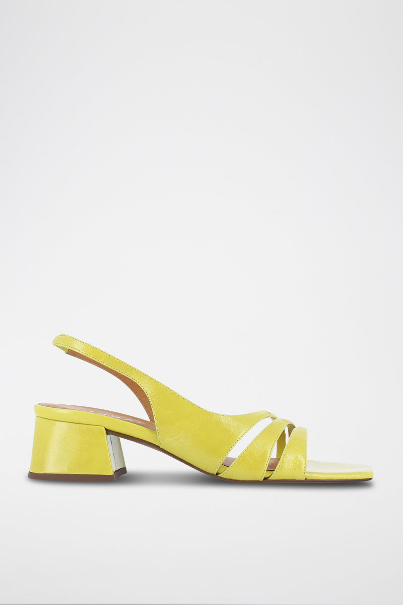 Jonak - Sandales Dickens Cuir Vieilli - Jaune