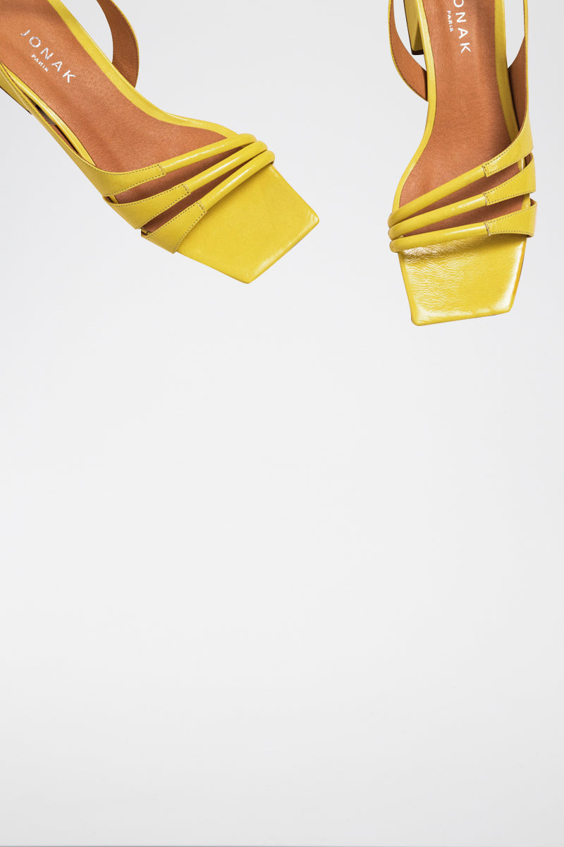 Jonak - Dickens Sandals Aged Leather - Yellow