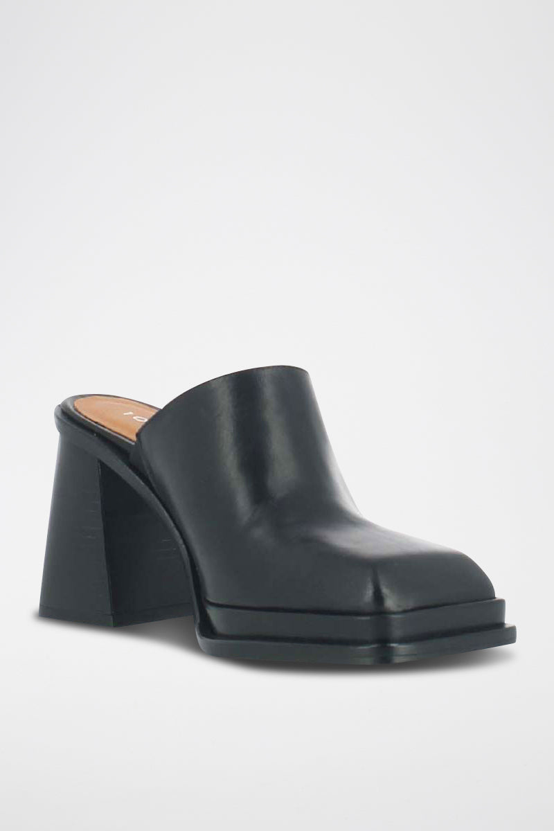 Jonak - Mules Bague Cuir - Negro