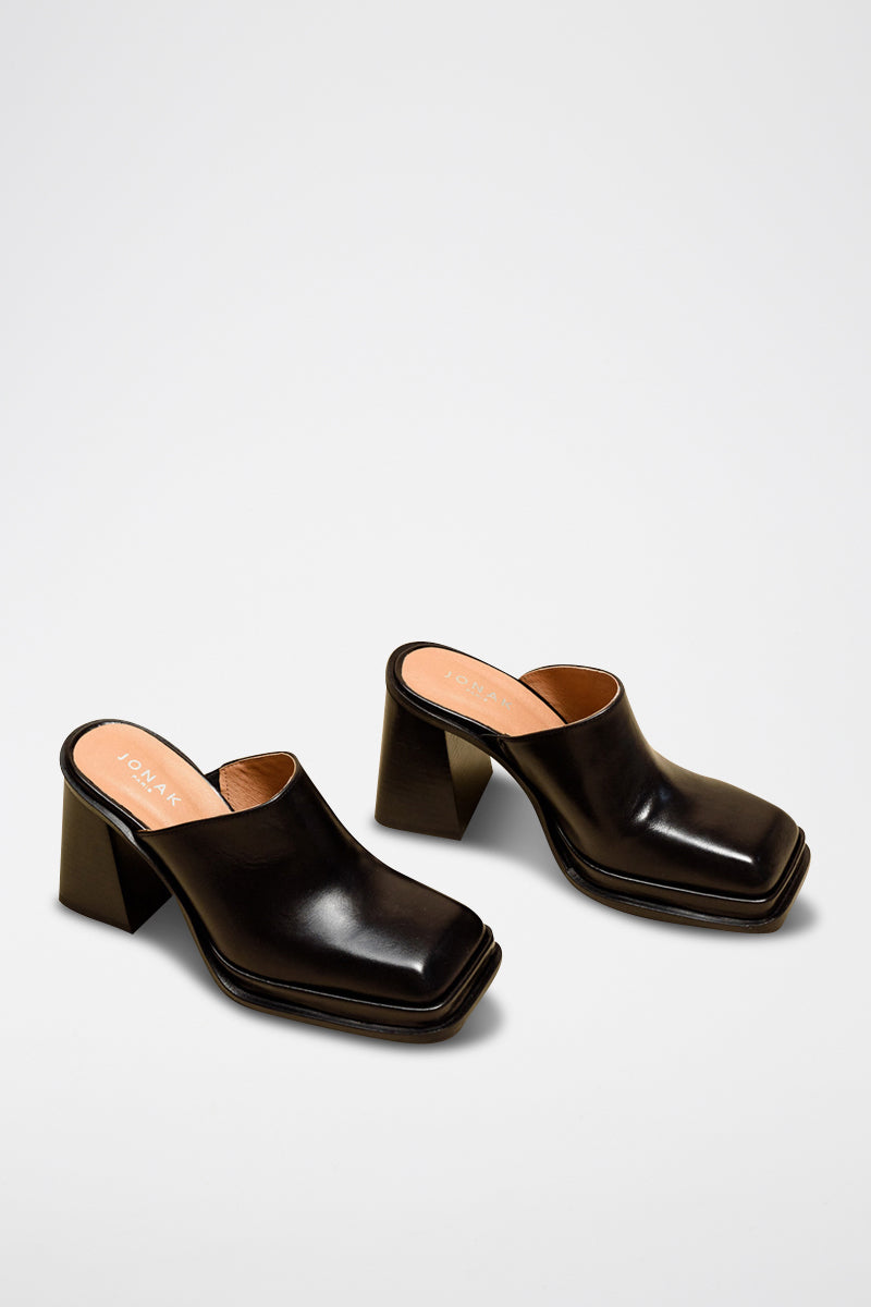 Jonak - Mules Bague Cuir - Noir