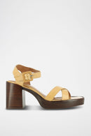 Jonak - Beauvoir Sandals Aged Leather - Camel