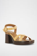 Jonak - Beauvoir Sandals Aged Leather - Camel