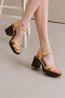 Jonak - Beauvoir Sandals Aged Leather - Camel