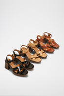 Jonak - Beauvoir Sandals Aged Leather - Camel