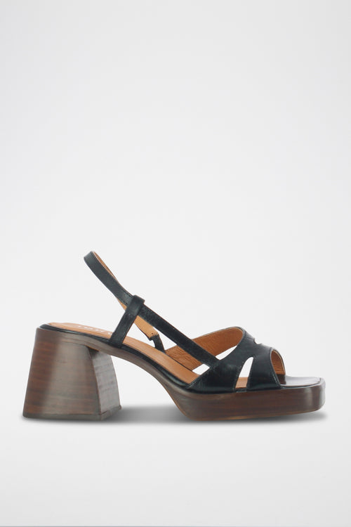 Jonak - Bridge Sandals Aged Leather - Black