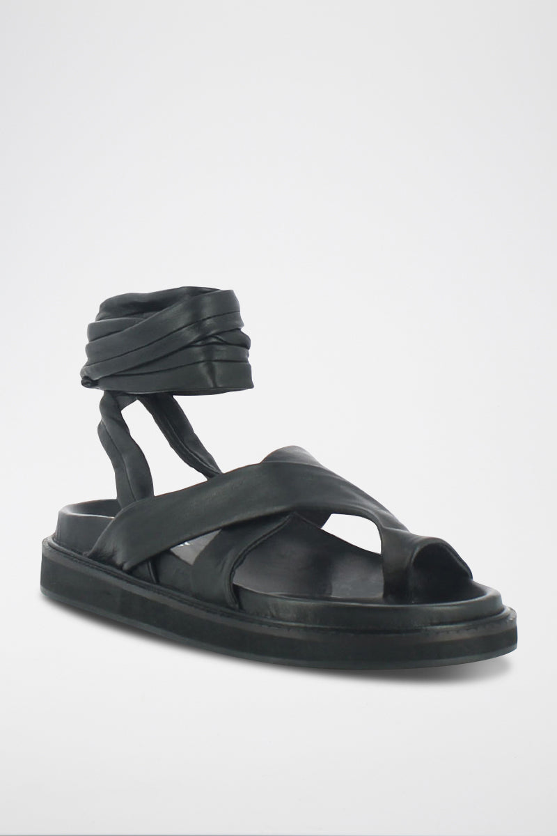 Jonak - Welsh Leather Sandals - Black