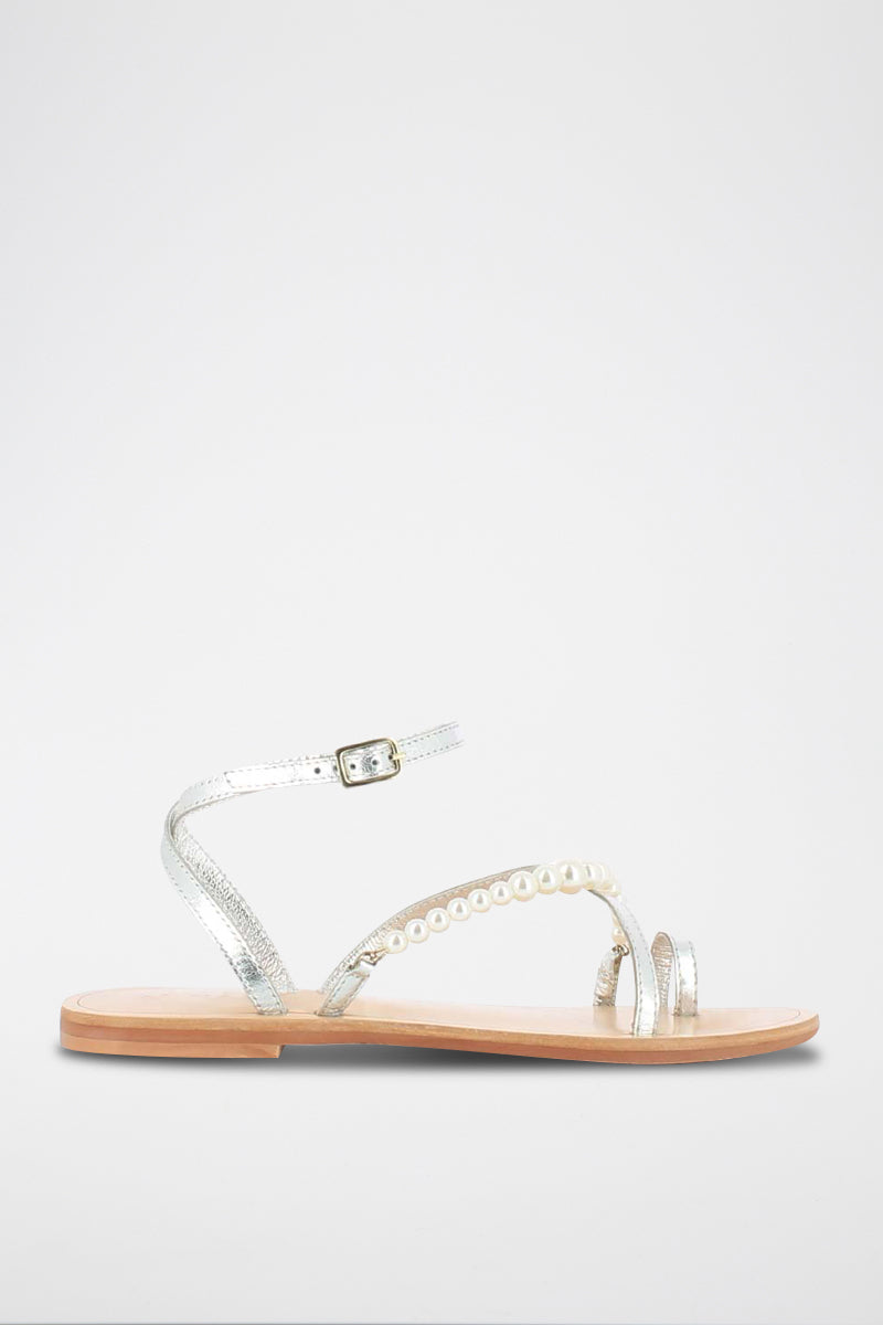 Jonak - sandals Wesley Cuir Metallise - Silver