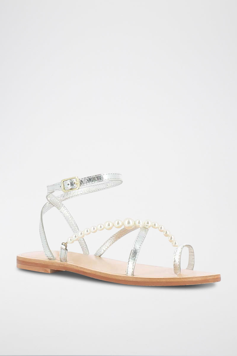 Jonak - sandals Wesley Cuir Metallise - Silver