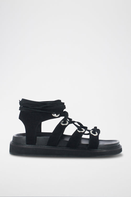 Jonak - Velvet Westies sandals - Black
