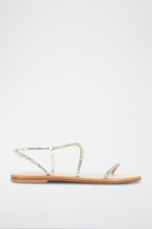 Jonak - sandals Winch Cuir Metallise - Silver